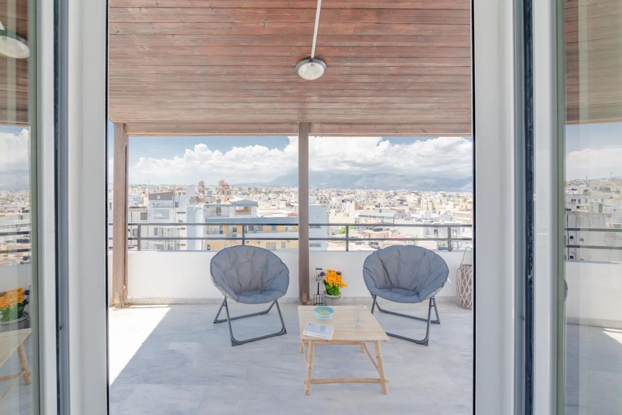 Penthouse Studio In Centre With Seaview Ηράκλειο Κρήτης Εξωτερικό φωτογραφία